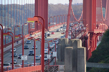 Los peajes del Puente Golden Gate aumentarán el 1° de julio de 2022